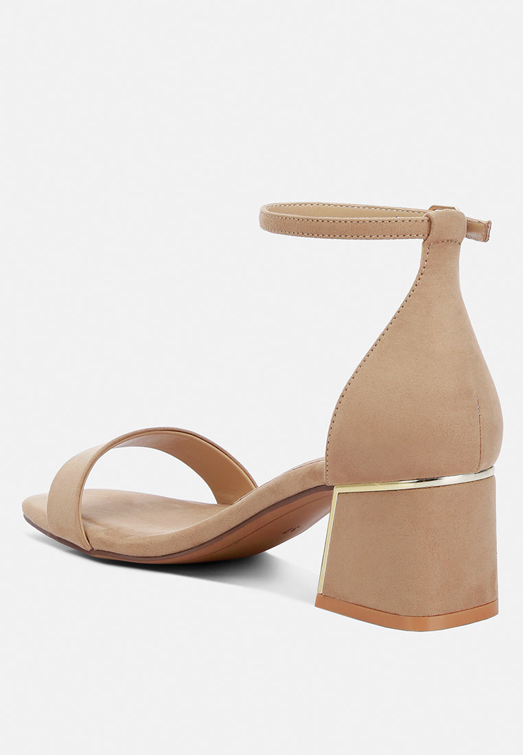 Eshe Block Heel Sandals - Glamourous Grace