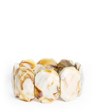 Esme Acrylic Stretchy Cuff Bracelet - Glamourous Grace