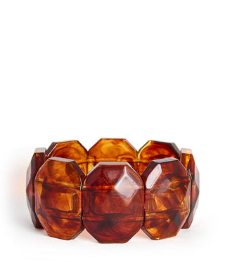 Esme Acrylic Stretchy Cuff Bracelet - Glamourous Grace