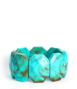 Esme Acrylic Stretchy Cuff Bracelet - Glamourous Grace