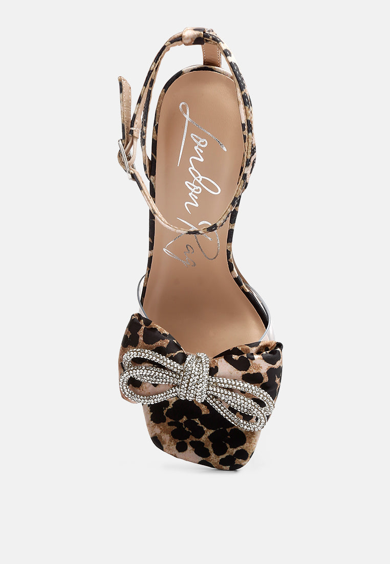 Etherium Bow With Heeled Sandals - Glamourous Grace