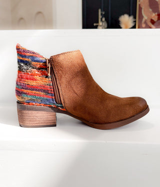 Etty Fringe Ankle Boot in Tan - Glamourous Grace