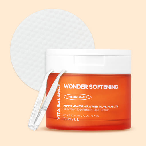 EUNYUL VITA BALANCE WONDER SOFTENING Peeling Pad 70 Pads/190ml - Glamourous Grace