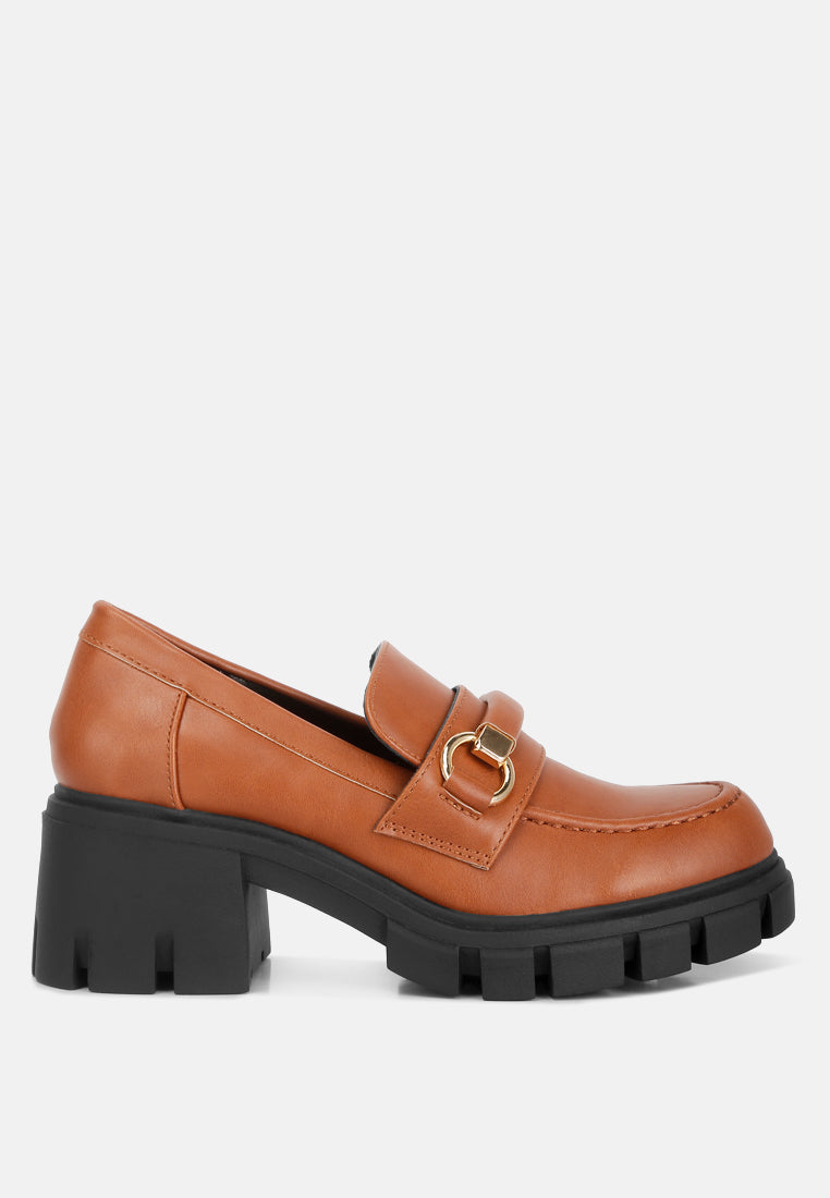 Evangeline Chunky Platform Loafers - Glamourous Grace