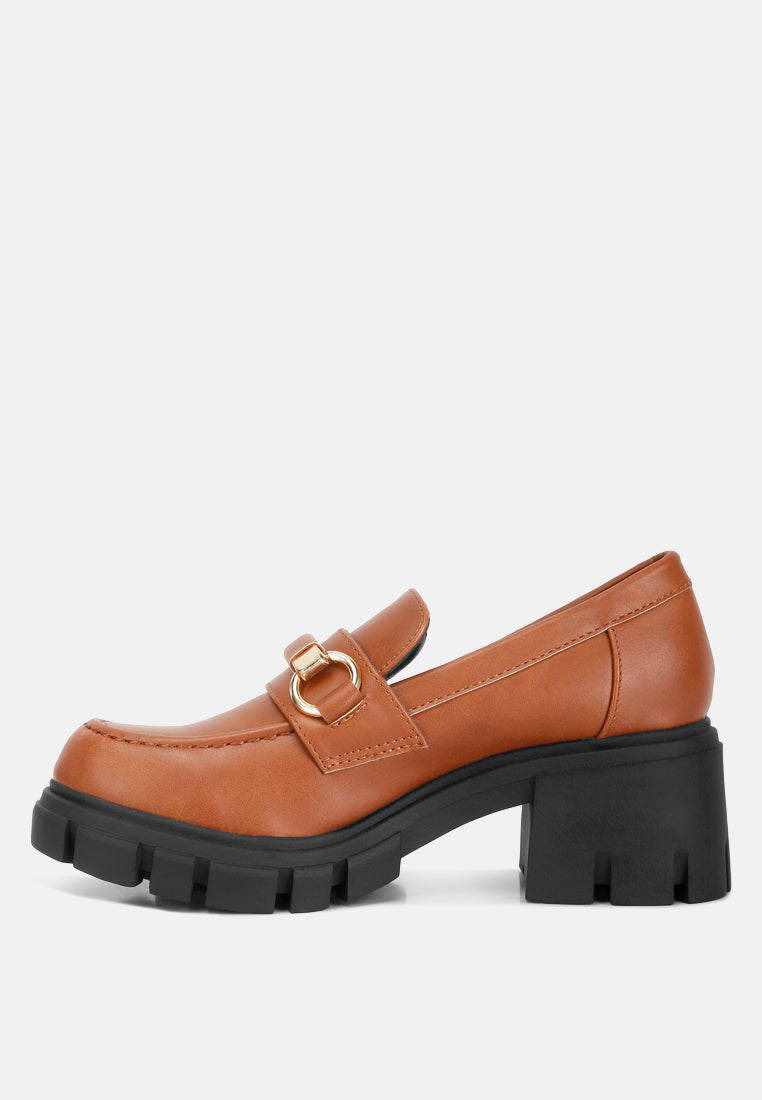 Evangeline Chunky Platform Loafers - Glamourous Grace