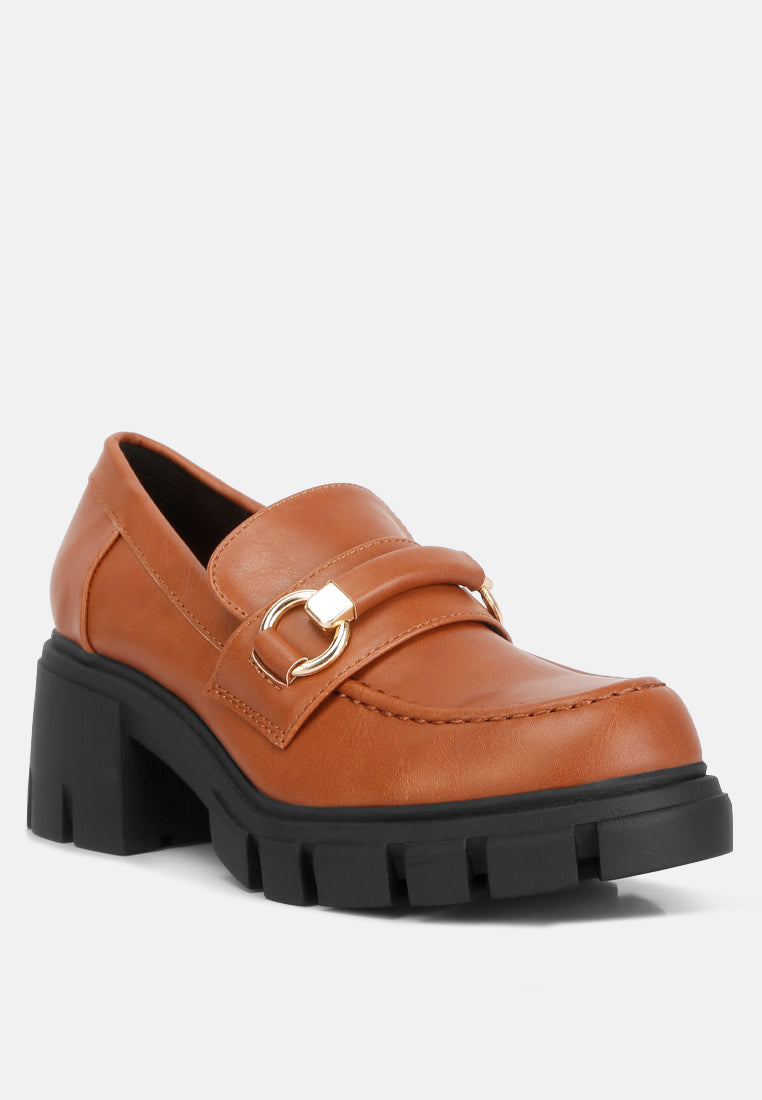 Evangeline Chunky Platform Loafers - Glamourous Grace