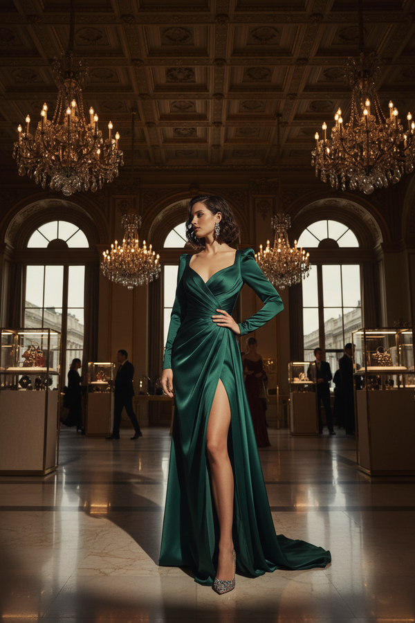 Evening Gowns with Slit