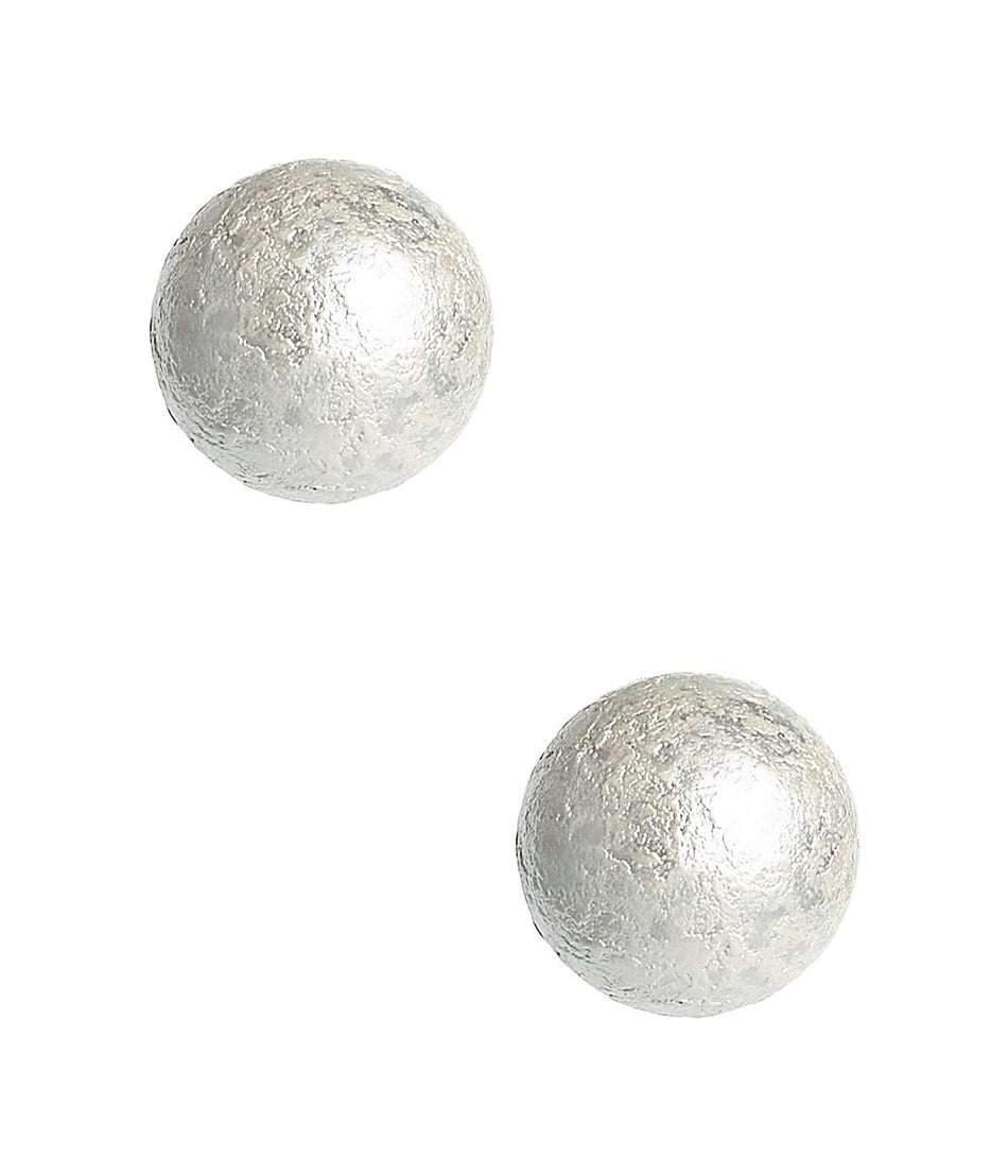 Evie - Cotton Pearl Stud Earring - 18k Gold Plated - Glamourous Grace