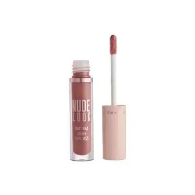 Golden Rose Nude Look Natural Shine Lip Gloss - Peachy Nude Shade for Natural Lip Color & Moisturizing - Glamourous Grace