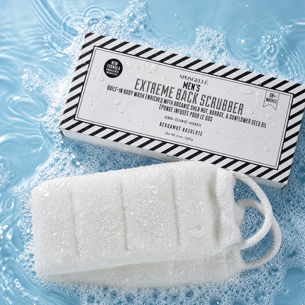 Men's Extreme Body Wash Infused Back Scrubber - Glamourous Grace