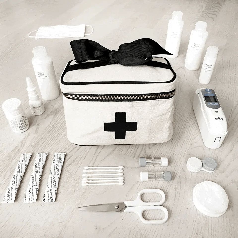 Meds and First Aid Storage Box – Cream - Glamourous Grace