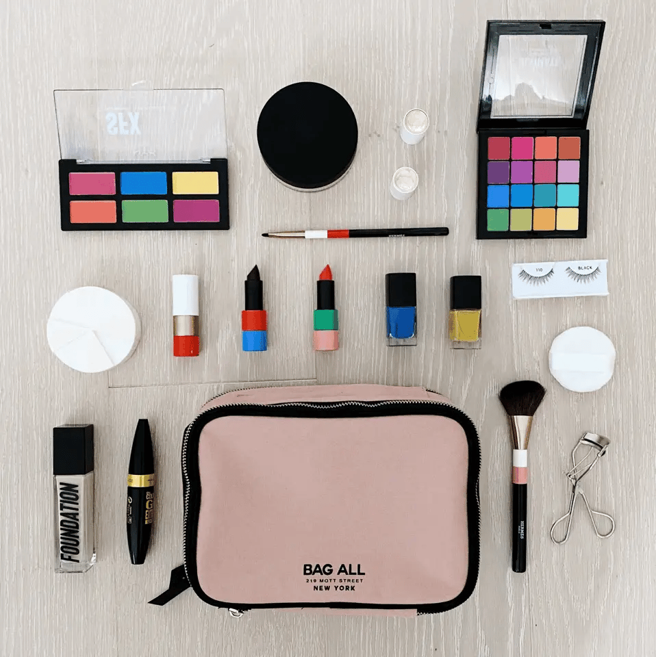 Double-Sided Makeup Case – Pink/Blush - Glamourous Grace
