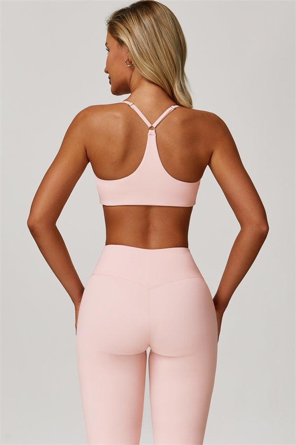 The Refresh Sports Bra Flared Leggings 2-Piece Set - Glamourous Grace