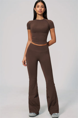 The Velvetine T-shirt Flared Leggings 2-Piece Set