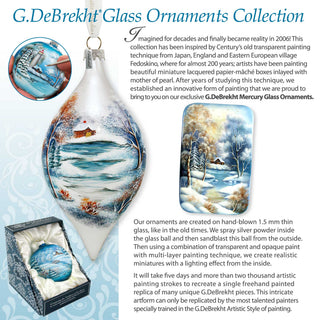 O Come Emmanuel Rainbow Glass Christmas Ornament by D. Gelsinger - Nativity Holiday Decor - 756-026-DG