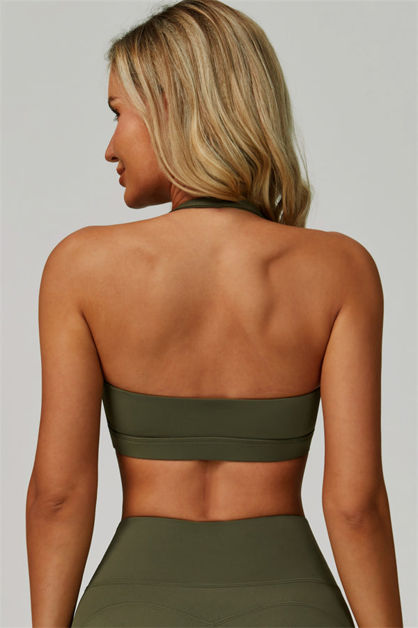 The Bold Halter Sports Bra - Glamourous Grace