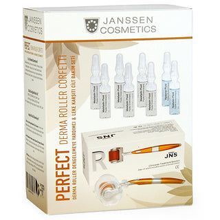 Janssen Cosmetics Derma Roller Skincare Set - Anti-Spot Treatment, Hyaluronic Acid, Improves Skin Firmness - Glamourous Grace