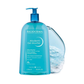 Bioderma Atoderm Shower Gel 1000ml - Moisturizing, Dermatologically Tested, Paraben-Free for Sensitive Skin - Glamourous Grace
