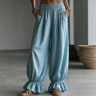 Women's Autumn Solid-Color Casual Pants