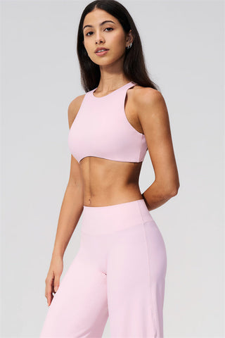 The Twirl Open Back Sports Bra Straight Leg Pants 2-Piece Set