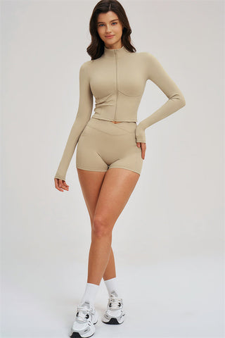 The Sizzle Zip Jacket Shorts 2-Piece Set