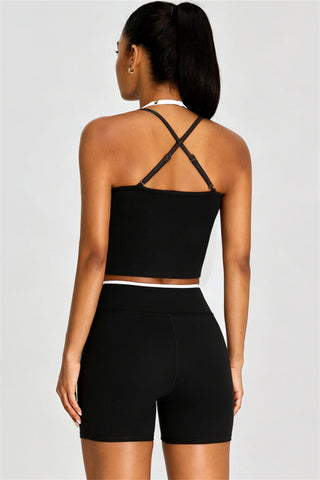 The Dwell Crop Top Shorts 2-Piece Set