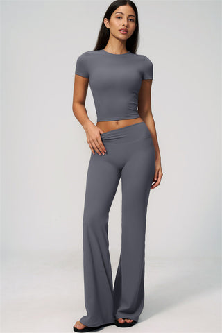 The Zura T-shirt Flared Leggings 2-Piece Set