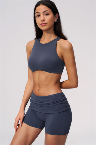 The Twirl Open Back Sports Bra Shorts 2-Piece Set