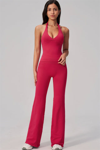 The Align V-Halter Top Flared Leggings 2-Piece Set