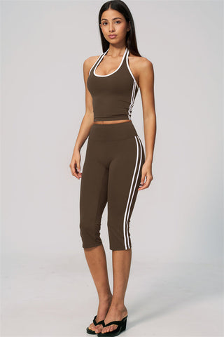 The Onyx Tank Top Capri Leggings 2-Piece Set