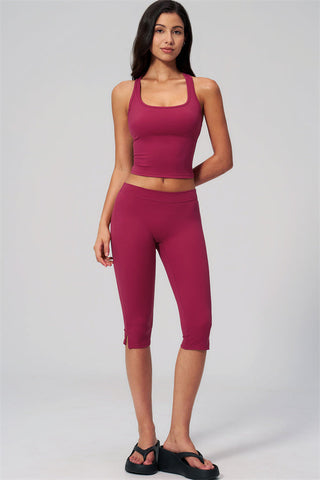The Revive Crop Top Capri Leggings 2-Piece Set