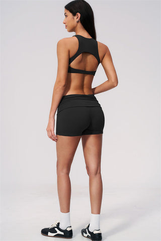 The Twirl Open Back Sports Bra Shorts 2-Piece Set