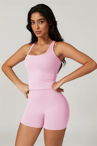 The Dynamic Crop Top Shorts 2-Piece Set