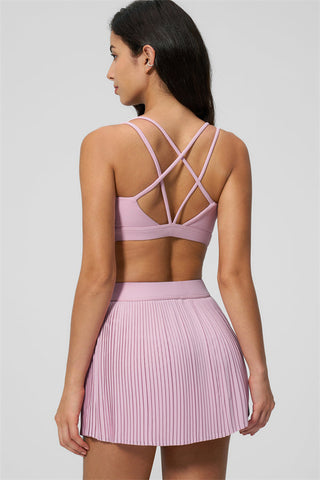 The Balance Sports Bra Tennis Skirt 2-Piece Set