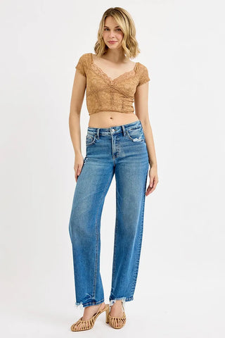 RISEN Mid Rise Relaxed Denim Jeans
