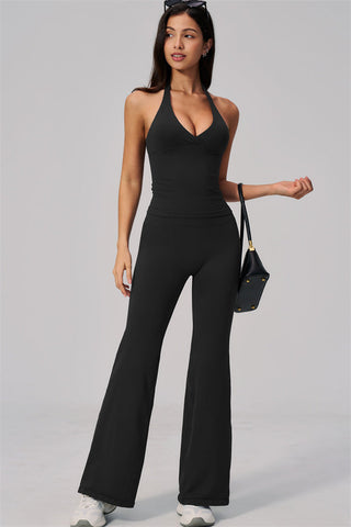 The Align V-Halter Top Flared Leggings 2-Piece Set