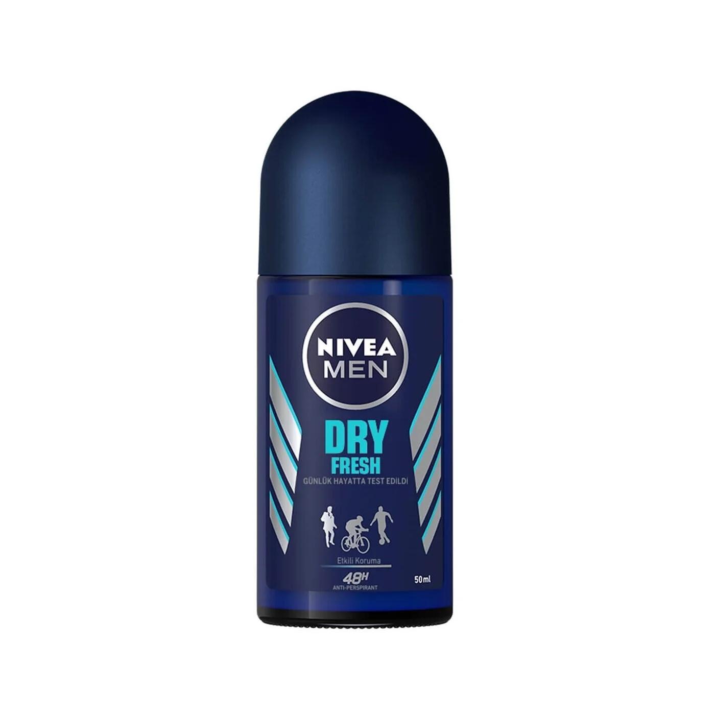 Nivea Men Dry Fresh Roll-On Deodorant for Men - Long Lasting Freshness & Dryness - Glamourous Grace