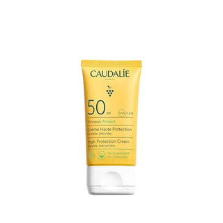 Caudalie Vinosun Protect High Protection Cream SPF 50+ - Eco-Friendly, Vegan, Non-Greasy Sunscreen for Daily Use - Glamourous Grace