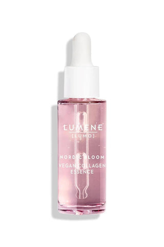 Lumene Vegan Collagen Essence Serum - Hydrating Anti-Aging Skincare with Hyaluronic Acid & Swedish Cherry Extract - 30ml - Glamourous Grace