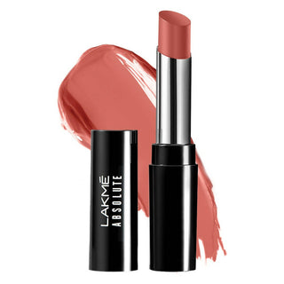 Lakme Absolute Skin Dew Satin Lipstick - 103 Nude Brick