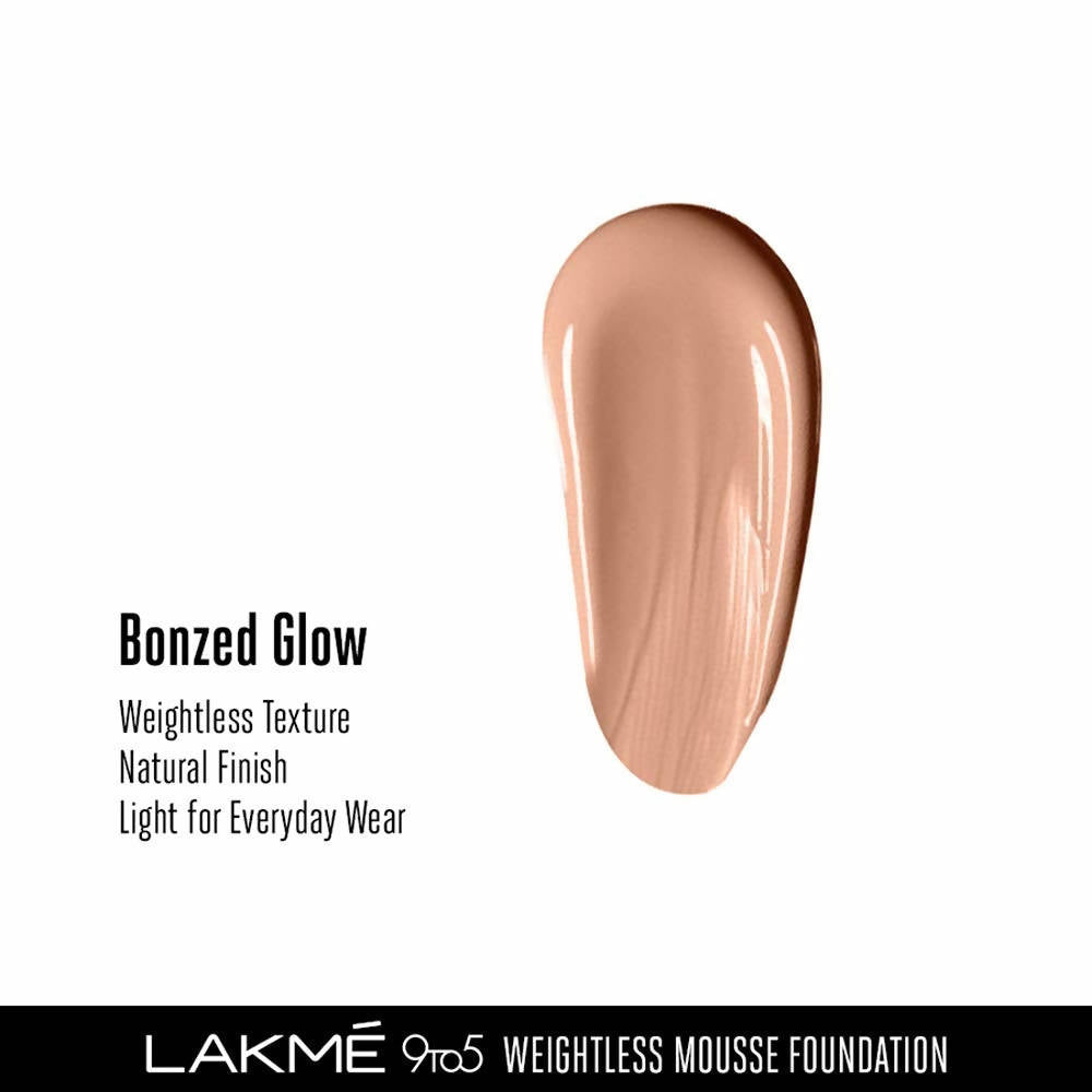 Lakme 9to5 Weightless Mousse Foundation - Bronzed Glow