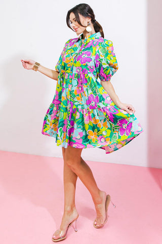 CONTAIN THE SUN POPLIN MINI DRESS - Glamourous Grace