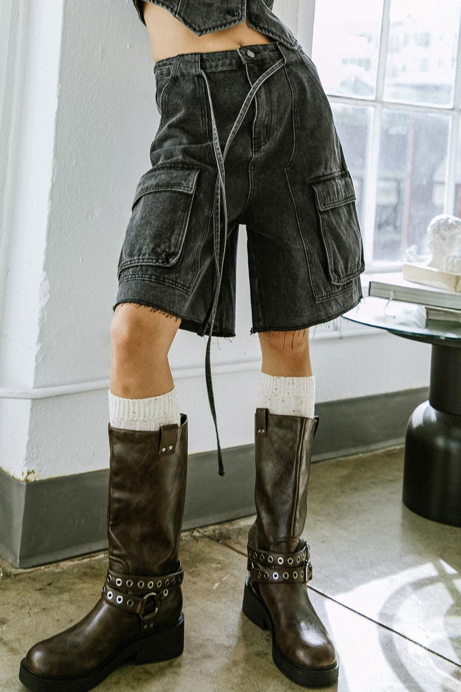 A BETTER DAY DENIM SHORTS - Glamourous Grace