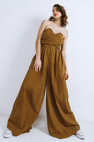 THINK ABOUT ME WOVEN JUMPSUIT - Glamourous Grace