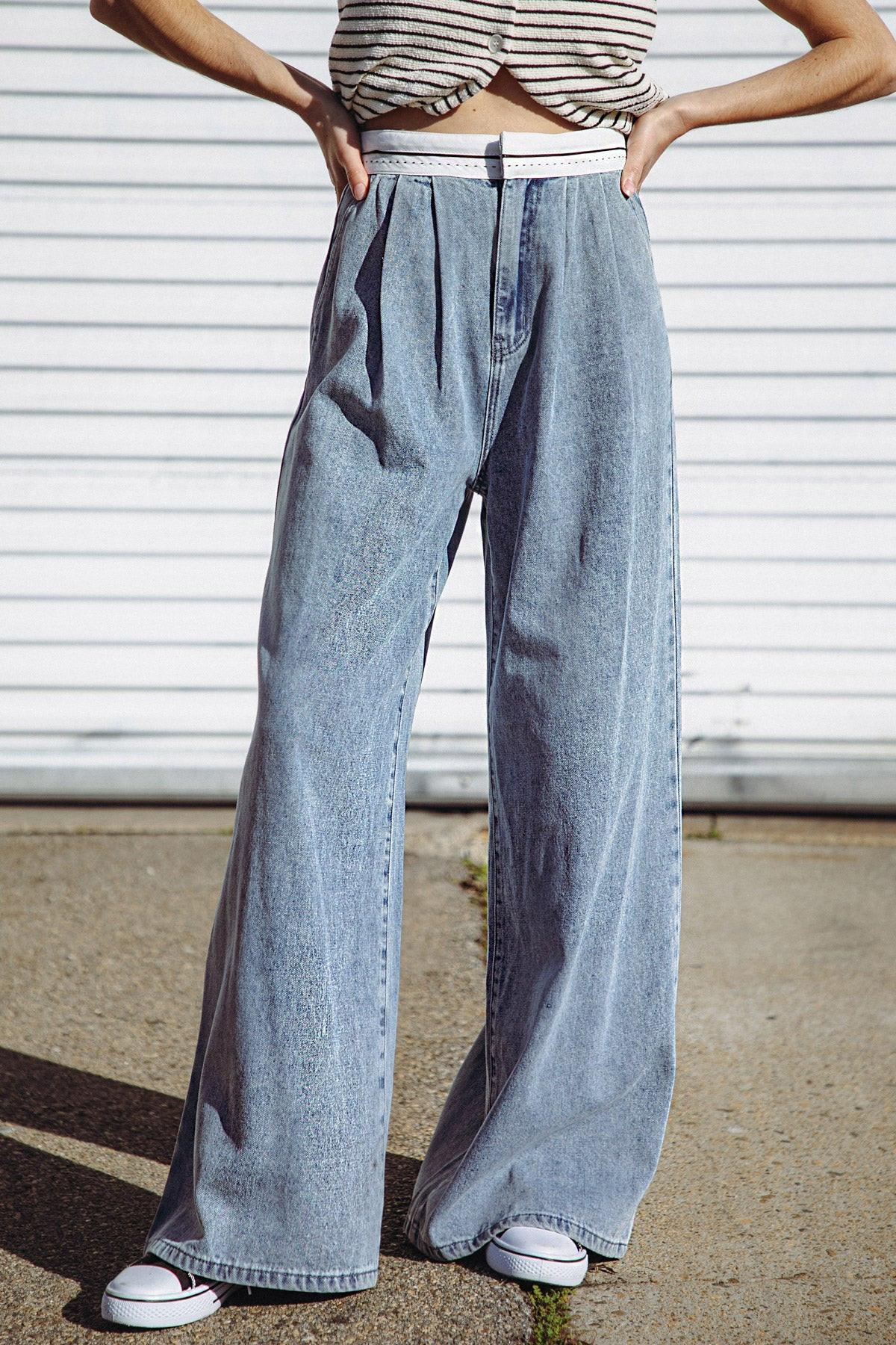 FOREVER WONDERING DENIM PANTS - Glamourous Grace