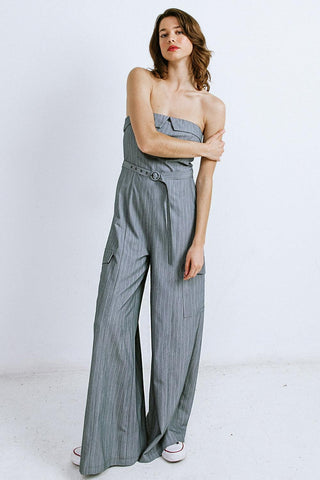 WISHFUL THINKING WOVEN JUMPSUIT - Glamourous Grace