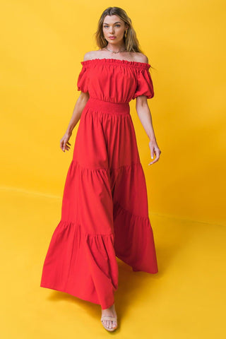 OUT IN THE COUNTRY WOVEN MAXI DRESS - Glamourous Grace