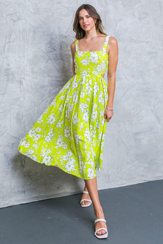 PERFECTLY ADORED WOVEN MIDI DRESS - Glamourous Grace