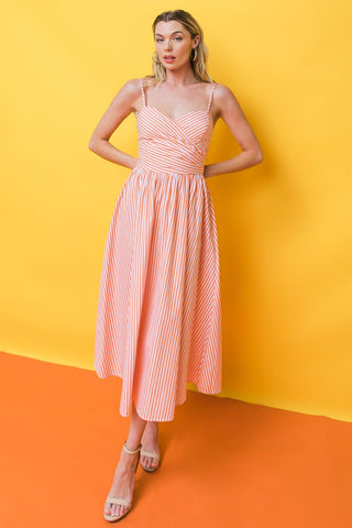 WEEKEND FESTIVALS WOVEN MIDI DRESS - Glamourous Grace
