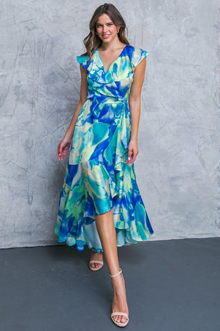 LA BEBE WOVEN SATIN MAXI DRESS - Glamourous Grace
